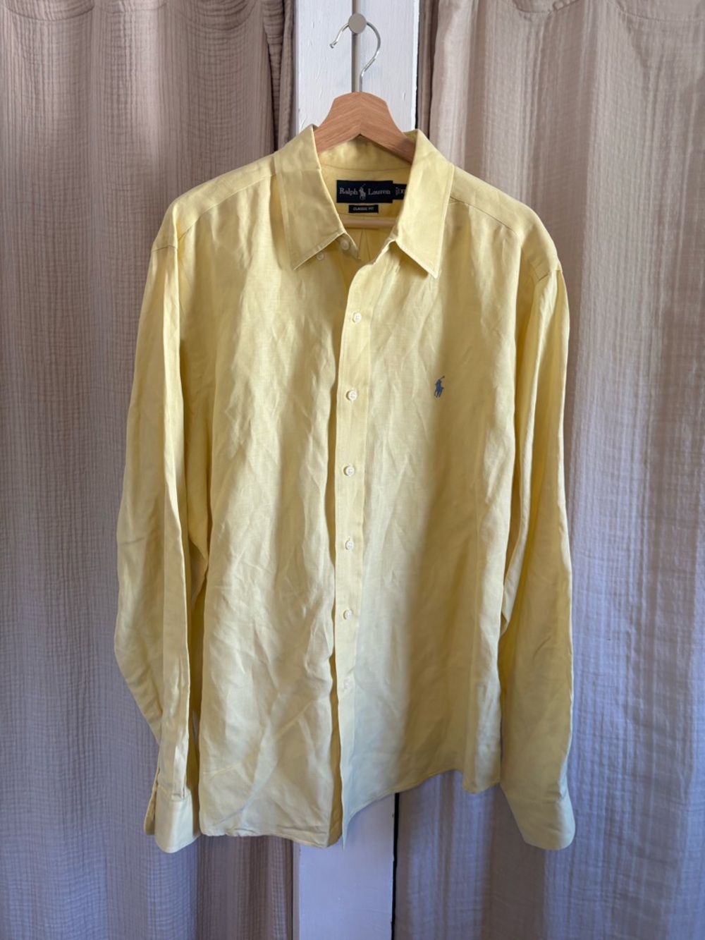 Ralph Lauren Yellow Men's Dress Shirt
